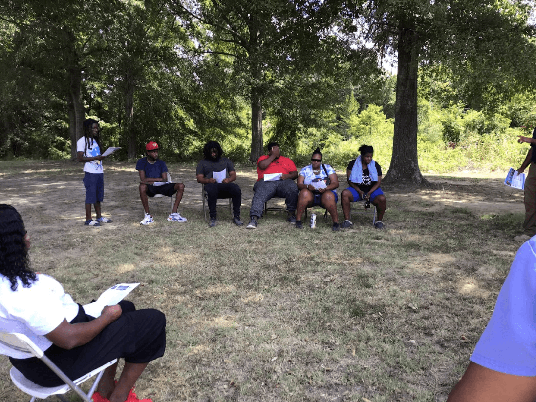 NRCS specialist guiding local farmers