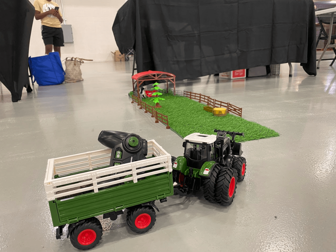 Students learning sustainable practices